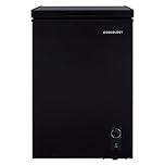 Cookology CCFZ99BK Freestanding Chest Freezer in Black - 99 Litre Capacity - For Kitchens, Outbuildings & Garages - Adjustable Feet & Temperature Controls - 4 Star Freezer Rating