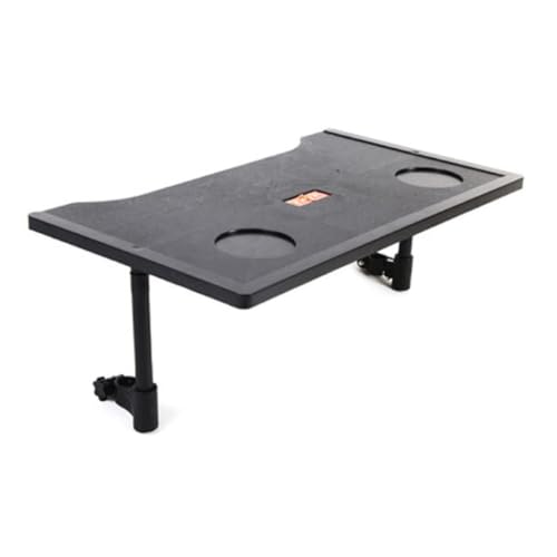 RAAMKA Wheelchair Lap Tray Table with 2 Cup Holders, Detachable Universal Fit Wheelchair Desk Lap Board, Plastic Wheelchair Tray for Eating Reading Playing