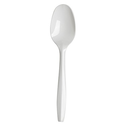 Dixie 575 Medium-Weight Polypropylene Plastic Teaspoon by GP PRO Georgia-Pacific White PTM21 Case of 1000