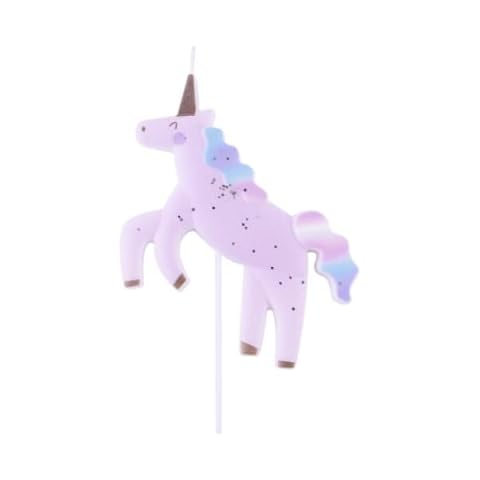 PME 3D Unicorn Cake Candle in Pink and Blue Cover