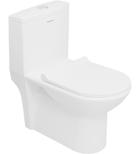 Image of Parryware Gamma Single Piece Toilet S-220 (C025A1C) | One Piece WC | Floor Mounted Western Toilet | Durable Ceramic | Modern Bathroom Design