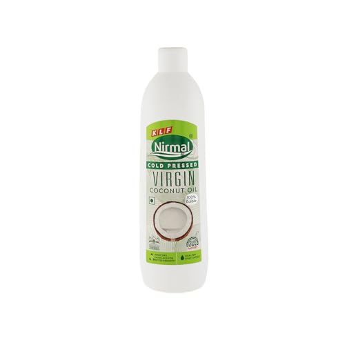 Image of KLF Nirmal Cold Pressed Virgin Coconut Oilm, 500 ml, Great for skin care & Hair Care | Natural & Edible