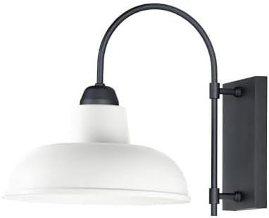 Maxim Industrial-1 Light Outdoor Wall Sconce-13.75 Inches Wide by 15.75 inches high-White/Black Finish