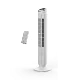 Rowenta Eole Silence Force, Ventilatore a Torre Silenzioso, Raffrescamento Intenso, 8 Velocità, Tecnologia Effitech, Risparmio Energetico, VU7025, Colore Nero