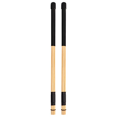 Par de baquetas de bambú para jazz negro miniatura 1