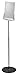 Durable Acrylic Floor Standing Sign, Letter-Size Inserts, Sturdy Aluminum Base, Extends from 40"" to 60"" Height, SHERPA Design (558957)", gray
