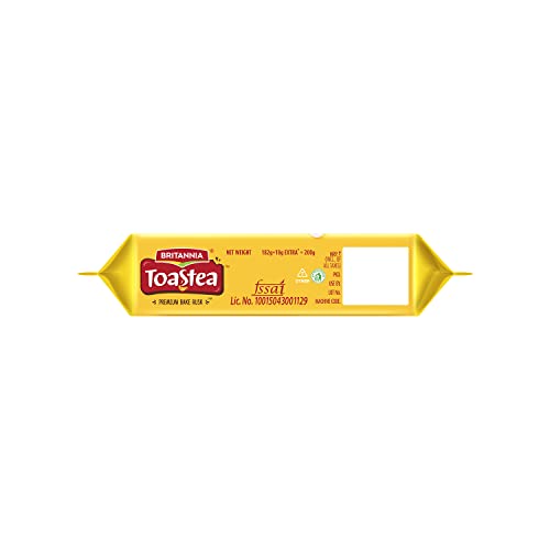 Image of Britannia Toastea Premium Bake Rusk with goodness of Elaichi, Sooji & Wheat, 183g