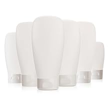 12Pcs 150ml/5oz Clear Plastic Empty Refillable Travel Cosmetic Soft Tubes Squeeze Bottle With Flip Cap Makeup Sample Container Dispenser for Facial Cleanser Shampoo Body Hand Lotion Shower Gel