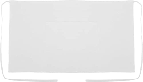 UBICON Xtra Wide Cotton Half Apron White
