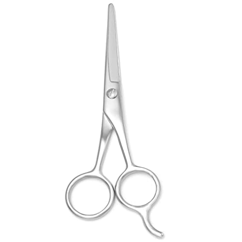 Stainless Steel Facial Hair Small Pet Professional Grooming Scissors Shears Beard & Mustache Scissors -Beards, Mustache & Eyebrows and Pet Fur For Precise Facial Hair Trimming (5.5 Inch A) Stainless Steel Facial Hair Small Pet Professional Grooming Scissors Shears Beard & Mustache Scissors -Beards, Mustache & Eyebrows and Pet Fur For Precise Facial Hair Trimming (5.5 Inch A)