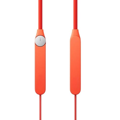 Image of Compatible for Nothing Smartphones Wireless Bluetooth Neckband Earphones (Orange) with Active Noise Cancellation, 13.6mm Driver, 37 Hours Playback