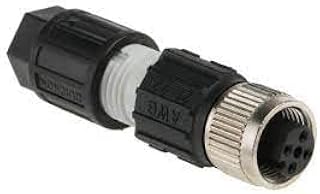 1641688, Circular Connector, Str M12 F 4pos, A Coded, 22AWG, IDC, 4A, SACC-M12FS-4QO-0,34-M