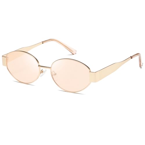 Kimorn Retro Gafas De Sol Elípticas Para Hombres Y Mujeres Gafas De Sol De Moda Clásicas Gafas De Sol Uv400 Protección K1653 Oro Rosa Kimorn Retro Gafas De Sol Elípticas Para Hombres Y Mujeres Gafas De Sol De Moda Clásicas Gafas De Sol Uv400 Protección K1653 Oro Rosa