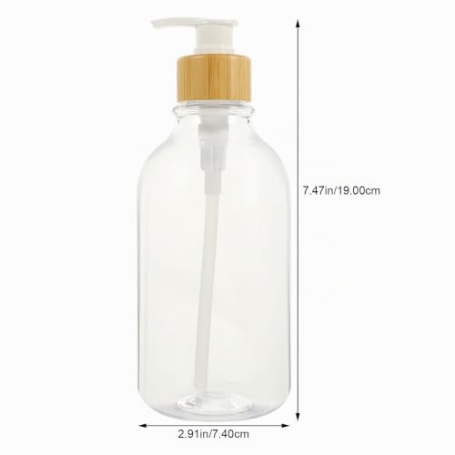DIYEAH Lot 2 Distributeurs De Savon 500 ML Pet Bambou – vue 2