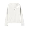 Hooded Jacket Women, Women's Long Sleeve Sweatshirts Soft Comfortable Casual Hooded Jackets with Pockets Oversized Zip Up Hoodies 21st Birthday Gifts for Her,White,L,U86K #3
