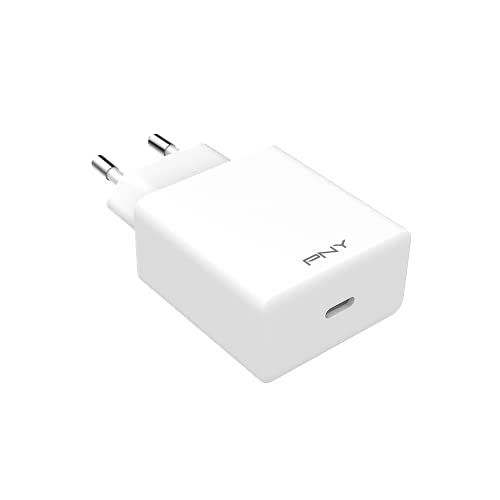 PNY Chargeur Mural USB-C 20W, Charge Rapide Power Delivery 3.0, Idéal pour iPhone 12/12 Pro/12 Pro Max/12 Mini et Autres téléphones alimentés par USB-C