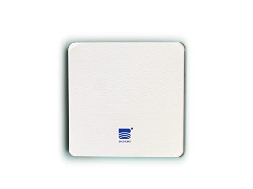 Baohong Watercolor Paper, Square Paper in120x120mm, 100% Cotton, 140lb/300gsm, 80 Sheets, Textured Cold Press, Glued on Two Edges (Square 12cmx12cm)