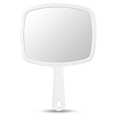 OMIRO Hand Mirror, Handheld Mirror with Handle, Union Jack White Cover