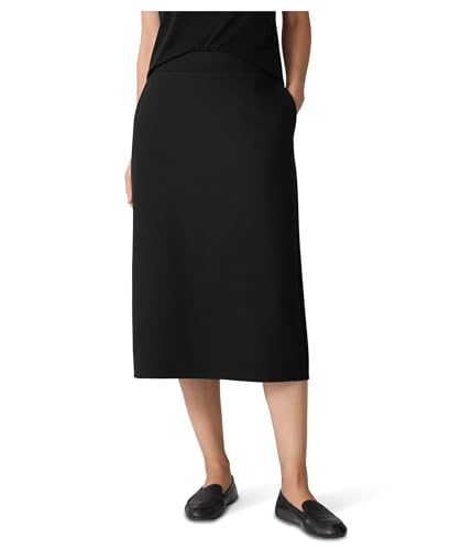 Women's Washable Flex Ponte Calf Length Skirt