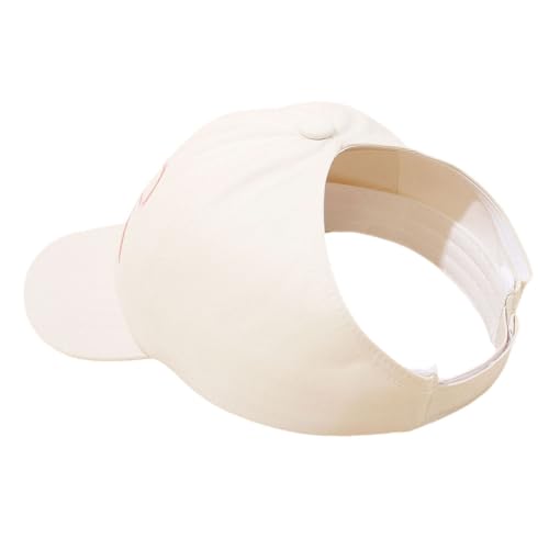 Kids Girls Baseball Cap Embroidery Bow Tie High Ponytail Sun Hat Summer Visor Hat for 3-8 Years3