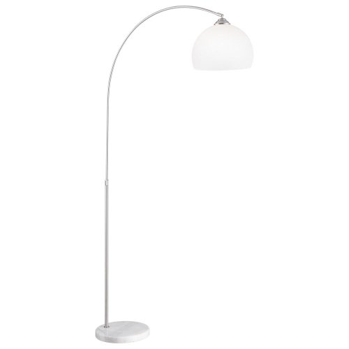 Globo Stehleuchte nickel-matt Sockel Marmor, exklusiv E27, 40 W, L: 202 cm; B: 30 cm; H: 203 cm 58227