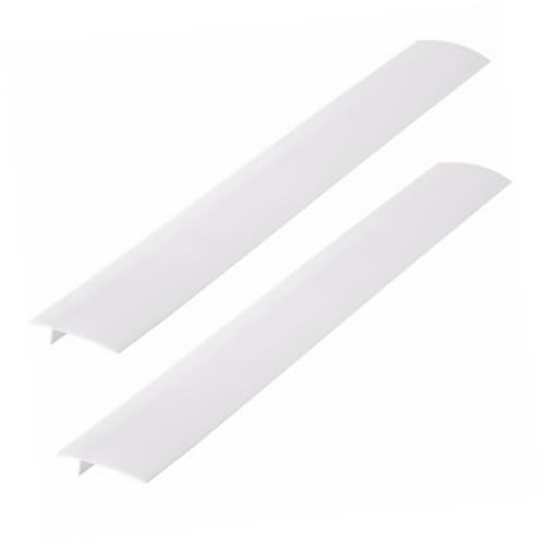 DECORNIJIA 2 piezas Protector de Encimera para Cocina Relleno Práctico para Huecos entre Estufa y Encimera Cubre Quemadores Gas Fácil Instalación Blanco Antigrasa y Suciedad