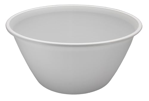 Iris Ohyama, Maceta, jardinera redonda con sistema de drenaje/reserva de agua, para la jardinería - Round Plant Pot450 - Blanco