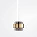 Produktbild WFZRXFC Nordische Mini-Kronleuchter-Hängelampe, Glas-Pendelleuchte, Moderne Goldtropfen-Deckenlampe, Schlafzimmer-Nachttisch-Restaurant-Café-Bar-Hängeleuchten, E27-Fassung