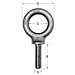 Ken Forging K2021-UNF - Carbon Eyebolt - Shoulder Pattern - 1/4-28 - 1" Shank - Made In USA (Pack of 5)