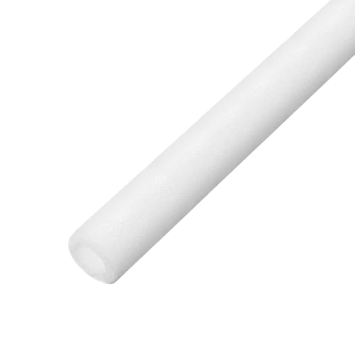 sourcing map Pipe Insulation Foam Tube Pipe Lagging 30mm(1 3/16 Inch) ID 50mm OD 3ft Freeze Protection for Copper Pipe, White