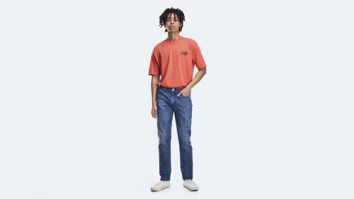 Image of Levi's mens 511 SLIM FIT WHITE BULL DENIM WT 511 Slim Fit Jeans, Medium Indigo, 30W / 32L
