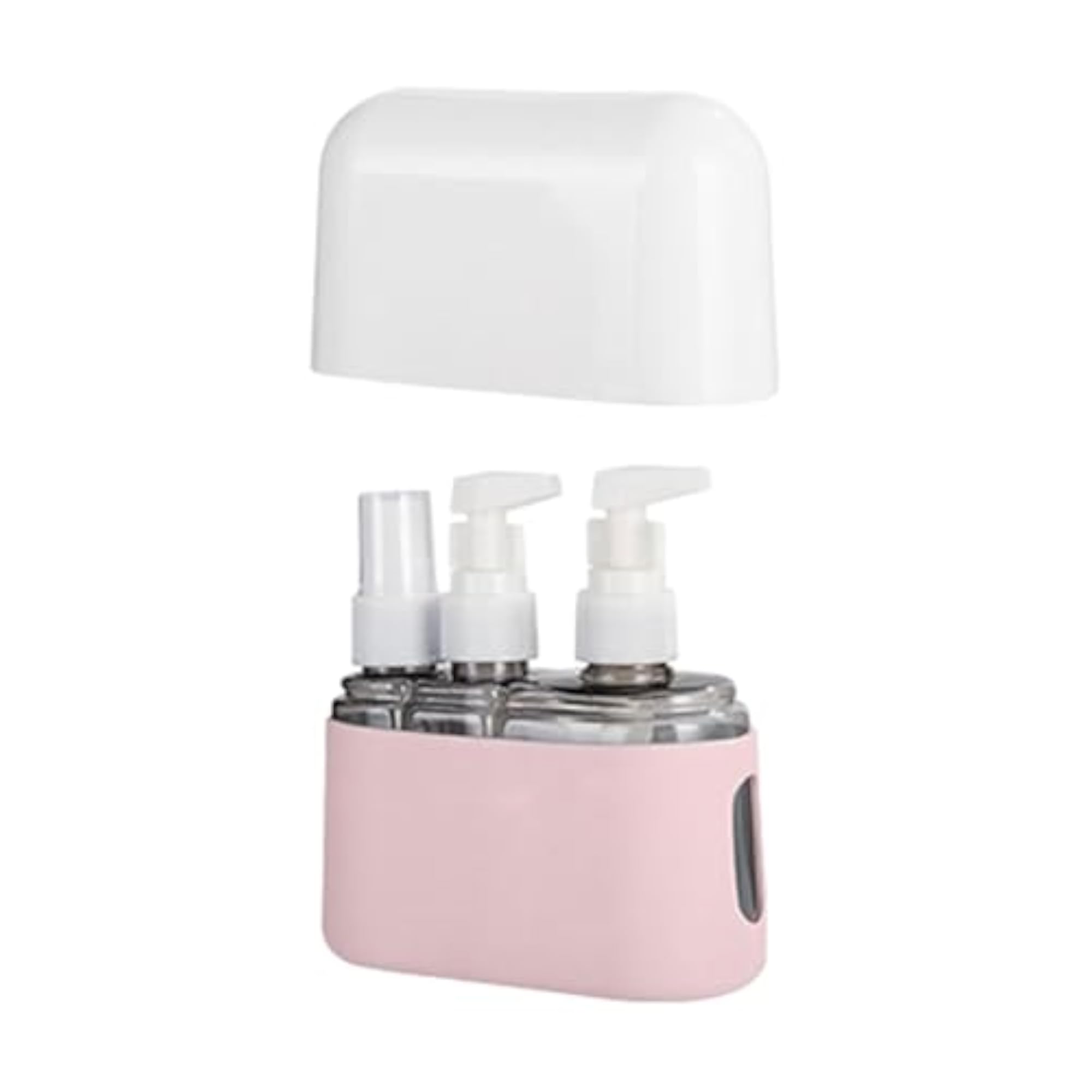 Travel Size Containers for Foam Soap & Cosmetics, 3pcs Pink
