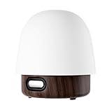 UPXNBOR Lámpara de Mesita de Noche sin Cable con Altavoz Bluetooth, Proyector con Efecto Olas Oceánicas y Ruido Blanco, 16 Colores y 2 Efectos de Luz con Pantalla Intercambiable, IP54
