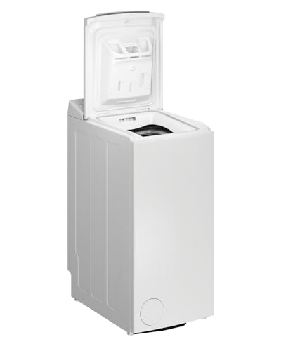 Bauknecht WMT BK 1266 B Waschmaschine, 6 kg, 1200 U/min, Toplader, Antiflecken 20°, Aqua Saver Sparprogramm, Kurz 30’, FreshFinish, leiser Inverter-Motor, Mehrfachwasserschutz+, Weiß