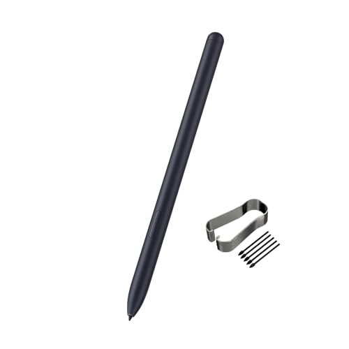 Galaxy Tab S8 Ultra S Pen Replacement NoBluetooth for Samsung Galaxy Tab S8 Ultra S Pen Stylus Pen for Galaxy Tab S8 S8+ Plus S8 Ultra, S7/S7+ Plus /S7 EJ-PT870 + Free Tips/Nibs, Black