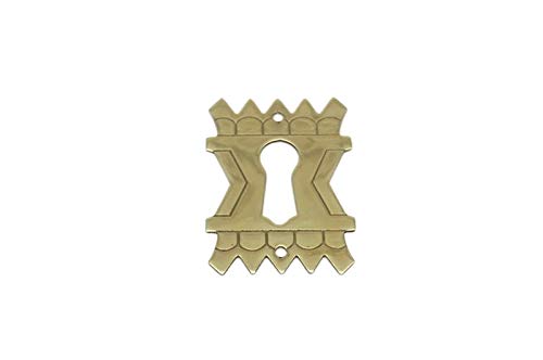 Restore Hardware Eastlake Keyhole Cover Cabinet Furniture Lock Escutcheon Key Hole Cover for Antique Victorian Vintage Locks - Thumbnail 2