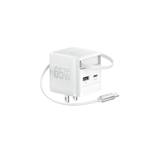 Amazon | EcoFlow RAPID 65W GaN急速充電器 【70cmUSB-Cケーブル内蔵
