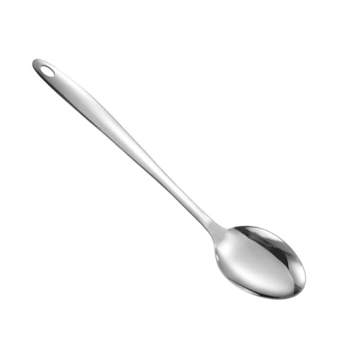 Grande cucchiaio da cucina in acciaio inox resistente cucchiaio da portata per mescolare zuppe salsa stufato sugo utensile da cucina