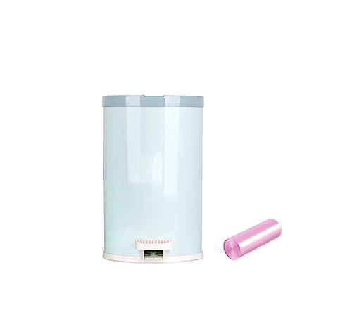 Caneca de basura plástica con tapa y pedal