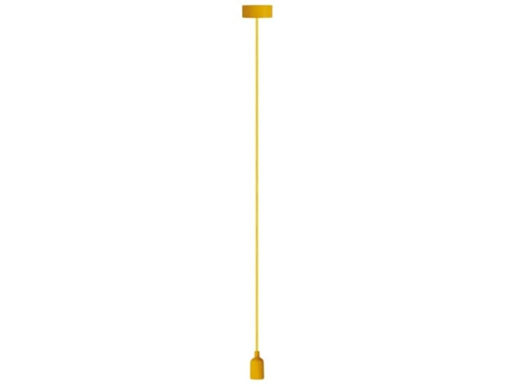 Image secondaire de Suspension Design Vellight en Silicone Jaune avec Cordon Textile Réglable
