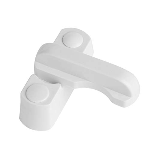 Fibbia con serratura in acciaio inossidabile, chiusura a scatto in ottone, plastica, acciaio inossidabile, lega di zinco, PVC, sicurezza for bambini, porta finestra, porta a ghigliottina, leva di sicu