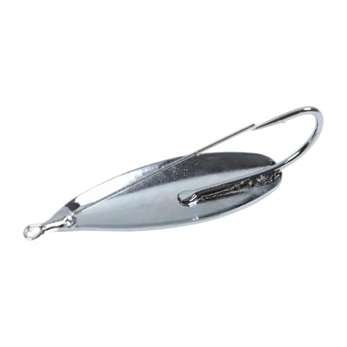 kowaku Spoon Fishing Accessories Hard Versatile Copper Spoon Weedless for Drifting Jigging Bass Trout Saltwater, 6.4cmx2.2cm