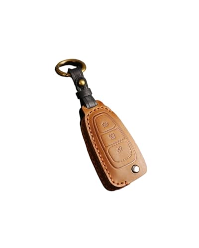 Funda para llave de coche azul con llavero para mando Ford S-MAX y Focus