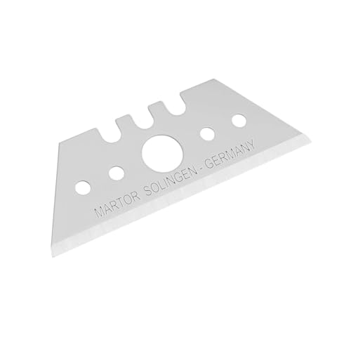 MARTOR Sicherheitsmesser SECUNORM MIZAR, mit Trapezklinge, Schnitttiefe 15 mm, Klingeneinzug, Profi Cuttermesser mit Trapezklinge, Aluminium, Rechts- & Linkshänder, Logistik, GS Geprüft
