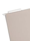 Smead TUFF 64241 Zestaw 18 wiszących teczek na dole pudełka, przedłużenie 7,6 cm, łatwe do przycięcia zakładka przesuwna 1/3, rozmiar listu, stalowo-szary