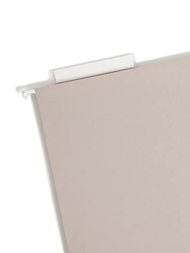 Smead Tuff Extra Capacity Box Bottom Hanging Folder, 2" Expansion, 1/3-Cut Easy Slide Tab, Letter Size, Steel Gray, 18 Per Box (64240) #TOP2