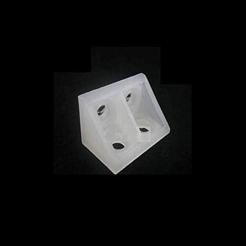 Angle Code, Angle Code 90 Right Angles Cabinet Furniture Fittings 100Pcs - Brackets (Color : Black)