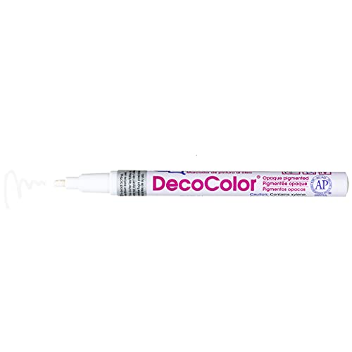 Uchida 200-C-0 Marvy Deco Color Fine Point Paint Marker, White #TOP2