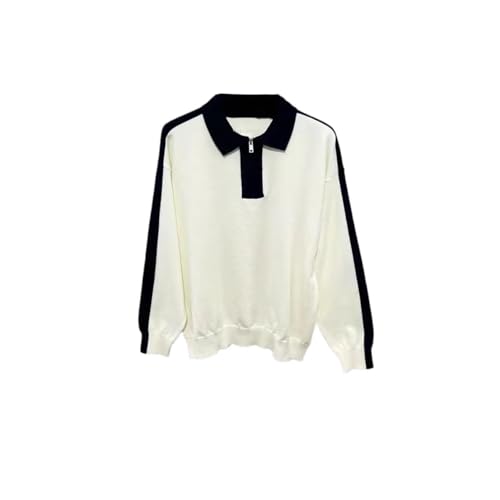 Men's Clothing Color Stitching Long Sleeve Tshirt Slim Lapel Knitted Casual Tees Tops