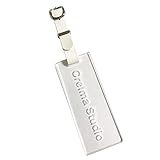 スクエア ゴルフ ネームプレート ネームタグ 名入れ b 即日 刻印 おしゃれ 可愛い (クリア)